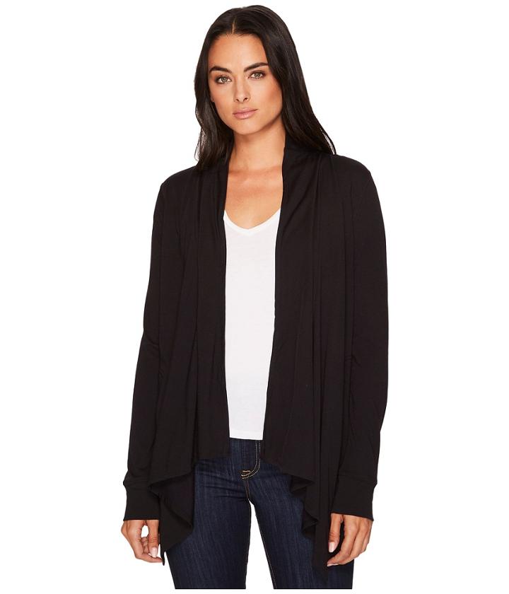 Royal Robbins Merinolux Sweater Wrap (jet Black) Women's Sweater