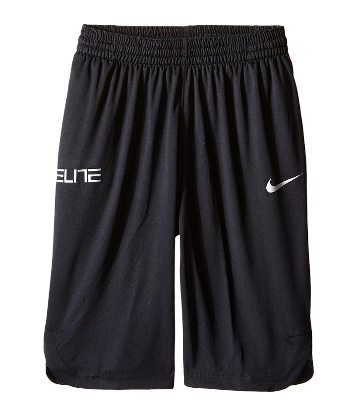 Nike Kids Elite Basketball Short (little Kids/big Kids) (black/black/wolf Grey) Boy's Shorts