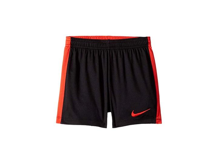 Nike Kids Dry Academy Soccer Short (little Kids/big Kids) (black/light Crimson/light Crimson) Kid's Shorts