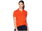 Lacoste Short Sleeve Two-button Classic Fit Pique Polo (pomegrenate) Women's Clothing
