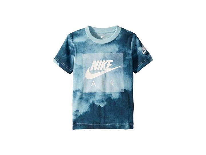 Nike Kids Air Cloud Short Sleeve Tee (little Kids) (ocean Bliss) Boy's T Shirt