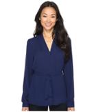 B Collection By Bobeau Klady Blouse (navy) Women's Blouse