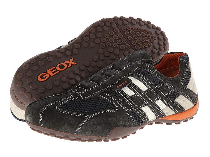 Geox Uomo Snake 96 (dark Grey/off White) Men's Shoes