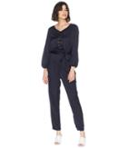 Juicy Couture Lace-up Jumpsuit (zenith) Women's Jumpsuit & Rompers One Piece