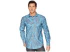 Bugatchi Shaped Fit Vintage Paisley Woven Shirt (seafoam) Men's Clothing