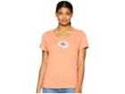 Life Is Good Beautiful Daisy Crusher Scoop Neck T-shirt (fresh Coral) Women's T Shirt