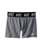 Nike Kids Dry Short (little Kids/big Kids) (cool Grey/white) Girl's Shorts