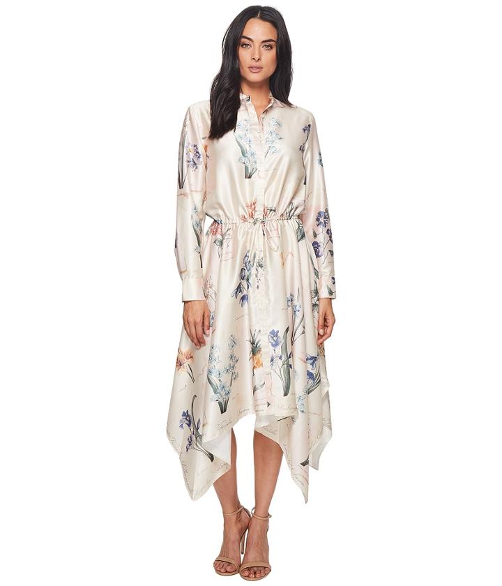 Lauren Ralph Lauren Floral Handkerchief-hem Dress (multi) Women's Dress