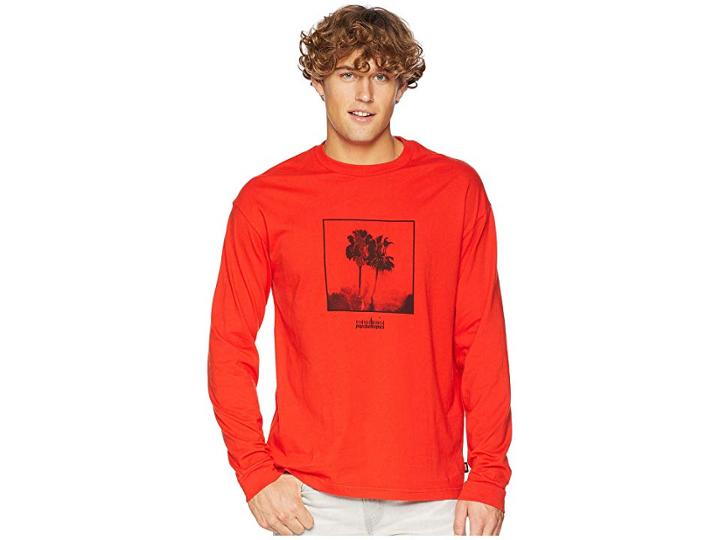Globe Psychotropics Long Sleeve Tee (carrot) Men's T Shirt