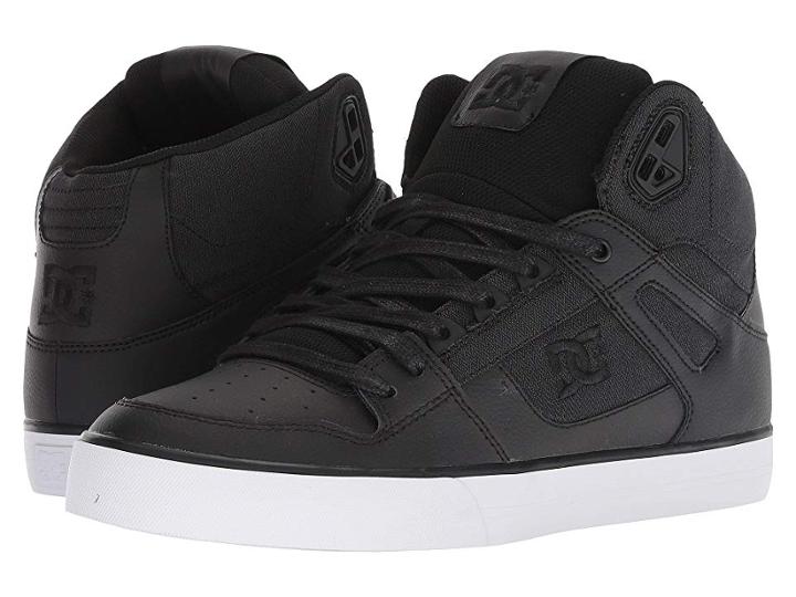 Dc Pure High-top Wc Tx Se (black Marl) Men's Skate Shoes