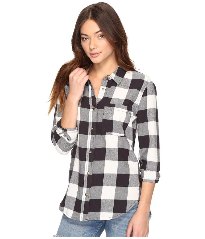 Vans Moody Blues Ii Flannel (phantom) Women's Clothing