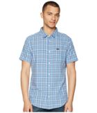 Rvca That'll Do Plaid 3 Shirt (mirage) Men's Long Sleeve Button Up