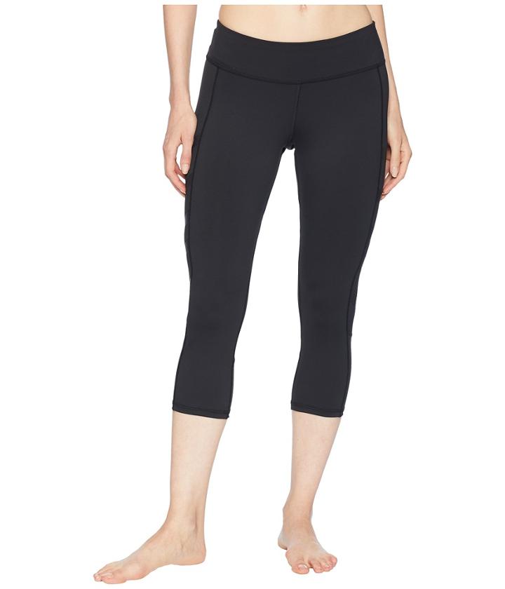 Reebok Cardio Mesh Capris (black) Women's Casual Pants