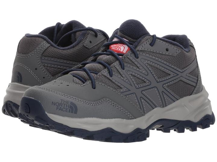 The North Face Kids Hedgehog Hiker (little Kid/big Kid) (zinc Grey/cosmic Blue) Kids Shoes
