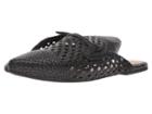 Sam Edelman Navya (black Woven Leather) Women's Clog/mule Shoes