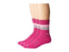 Drymax Sport Run Lite-mesh Crew 3-pack (october Pink/light Pink/gray Stripes) Crew Cut Socks Shoes
