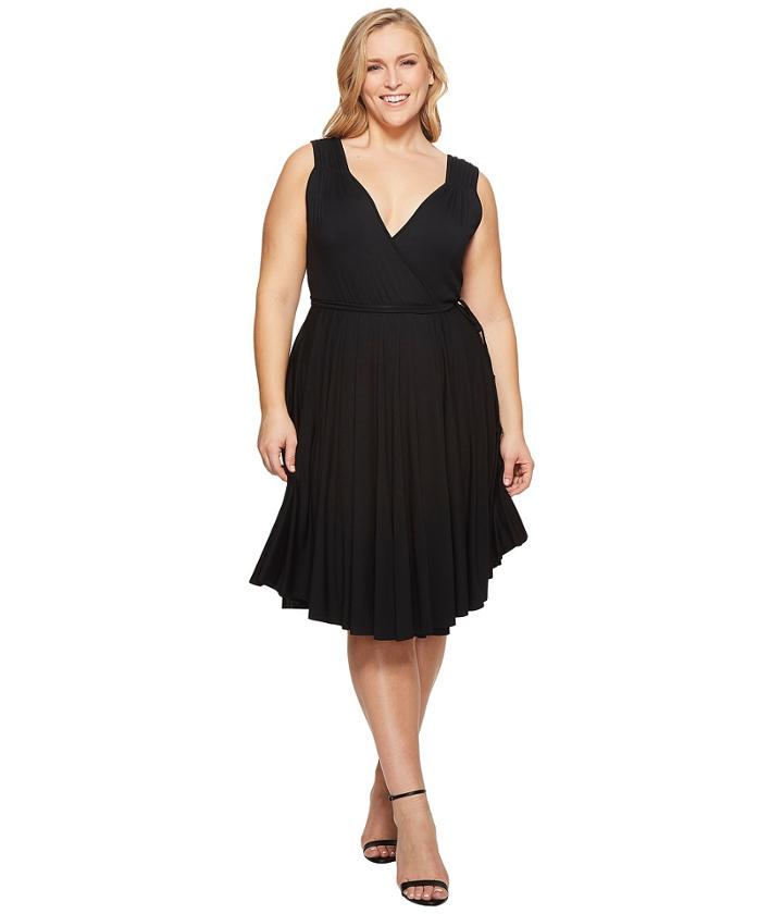Rachel Pally Plus Size Nella Dress White Label (black) Women's Dress