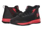 Under Armour Kids Ua Bps Jet 2018 (little Kid) (black/red/red) Boys Shoes