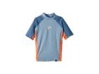 Rip Curl Kids Wave Short Sleeve (big Kids) (blue) Boy's Swimwear