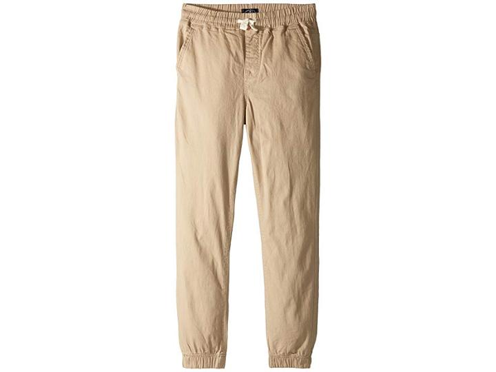 Lucky Brand Kids Woven Jogger (big Kids) (light Stone) Boy's Casual Pants