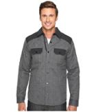 Smartwool Summit County Quilted Shirt Jacket (charcoal Heather) Men's Clothing