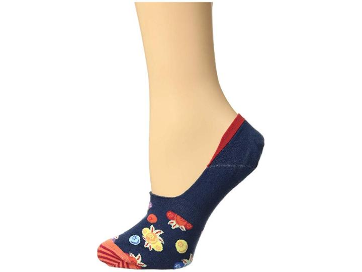 Happy Socks Berry Liner Socks (blue/red) Women's Crew Cut Socks Shoes
