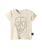 Nununu Embroidered Skull Mask T-shirt (infant/toddler/little Kids) (white) Boy's T Shirt