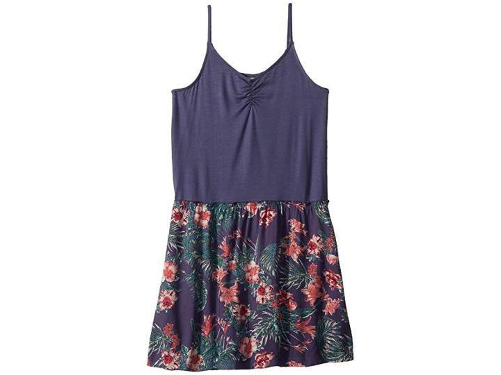 Roxy Kids Greatest Wish Dress (big Kids) (crown Blue Flower Games) Girl's Dress