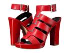 Calvin Klein Benita (lipstick Red Leather) Women's Shoes