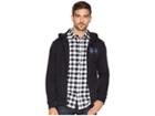 Calvin Klein Jeans Institutional Logo Full Zip Hoodie (black) Men's Sweatshirt