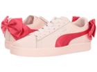Puma Kids Basket Bow Jr (big Kid) (paradise Pink) Girls Shoes
