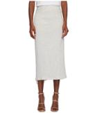Mcq Laced Godet Skirt (ivory Melange) Women's Skirt
