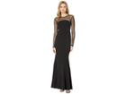 Bcbgeneration Long Sleeve Cut Out Maxi Dress (black) Women's Dress