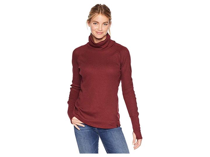 Mountain Hardwear Edptm Waffle Long Sleeve Turtleneck (smith Rock) Women's Long Sleeve Pullover