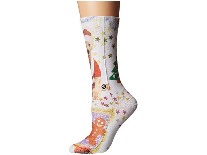 Stance Mrs Paws (white) Women's Crew Cut Socks Shoes