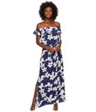 Adrianna Papell Simple Delight Ruffle (blue Multi) Women's Dress