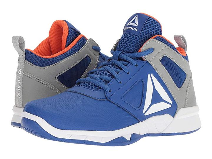 Reebok Kids Royal Dash N Drill Basketball (little Kid/big Kid) (royal/grey/lava) Boys Shoes
