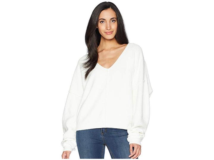 Free People Take Me Places Pullover (ivory) Women's Long Sleeve Pullover