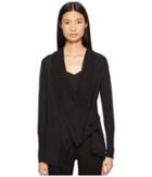Vince Drapefront Cardigan (heather Charcoal) Women's Sweater