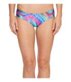 Luli Fama Star Girl Stitched Straps Reversible Moderate Bottoms (multi) Women's Swimwear