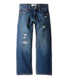 Levi's(r) Kids Regular Fit Rip Repair Jeans (little Kids) (blue Asphalt) Boy's Jeans