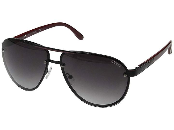 Guess Gf0165 (shiny Black/gradient Smoke) Fashion Sunglasses