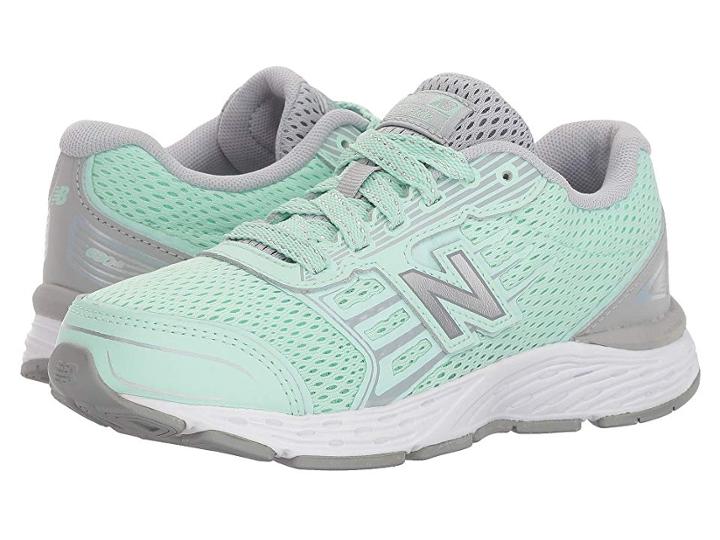 New Balance Kids Kr680v5y (little Kid/big Kid) (seafoam/steel) Girls Shoes