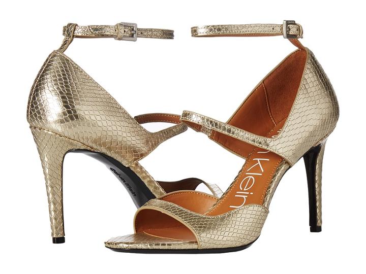 Calvin Klein Nadeen (soft Gold) Women's Shoes