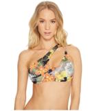 The Bikini Lab Tropic Like It's Hot Cut Out One Shoulder Midkini Top (multi) Women's Swimwear