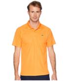 Lacoste Short Sleeve Ultra Dry Raglan Sleeve Polo (apricot) Men's Short Sleeve Pullover