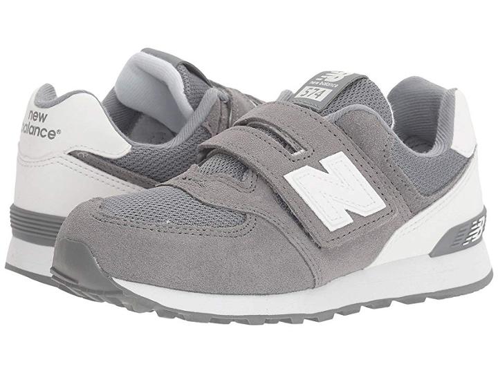 New Balance Kids Kv574v1 Reflective (little Kid/big Kid) (grey/white) Boys Shoes