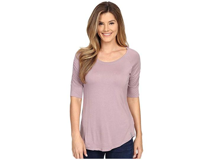 Columbia Lumianationtm Elbow Sleeve Shirt (sparrow) Women's Short Sleeve Pullover