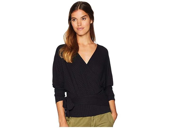 Free People East Coast Wrap (black) Women's Clothing