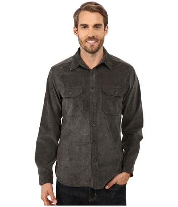 Royal Robbins Grid Cord Long Sleeve Shirt (petrified Oak) Men's Long Sleeve Button Up